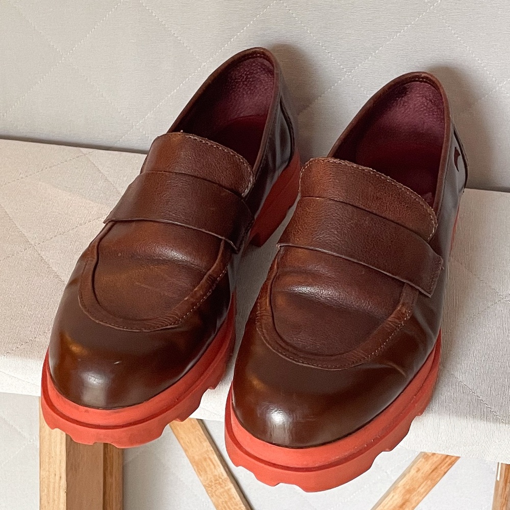 Camper Neuman/Mil Brown Loafer - Women's Size 40 - Pre-Owned - Picture 5 of 16
